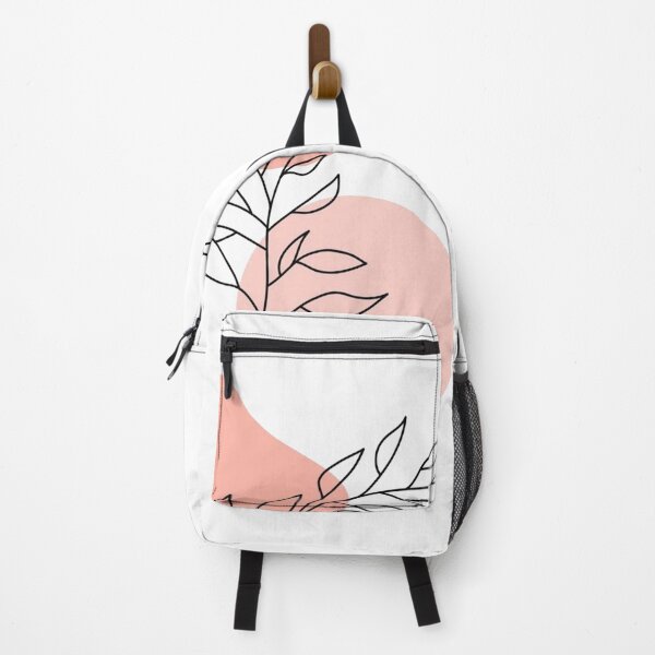 Item preview, pink leaves calm abstract colours designed and sold by noha alzohbi.