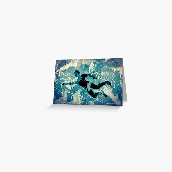Item preview, Natural Born Swimmer by Jenny Meehan vibrant Blue green  designed and sold by Jenny Meehan Home Decor/Surface Patterns for Interior Design.