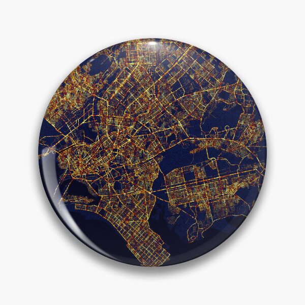 Item preview, Karachi, Pakistan Map  - City At Night designed and sold by deMAP.