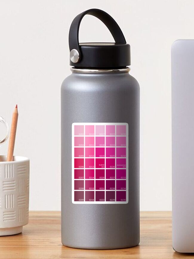 Shades of Pink Pantone | Sticker