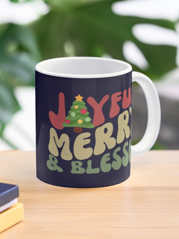 Stay merry and bright coffee mug/retro groovy santa claus mug cup