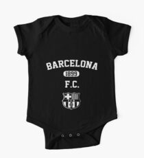 Body de manga corta para bebé Título del FC Barcelona