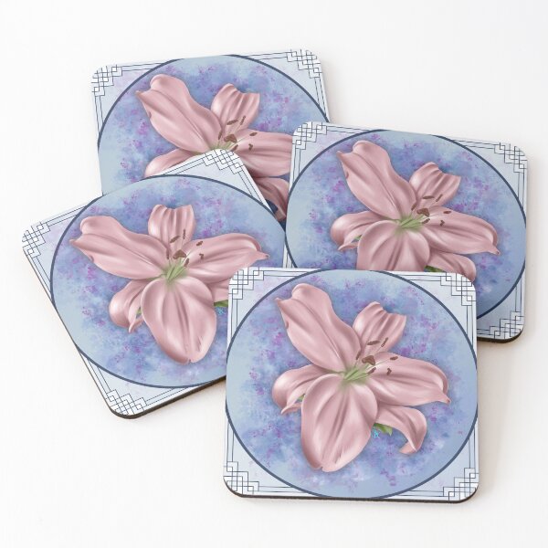 Item preview, Pink Lily - with Border designed and sold by Spennig Aisling Art.