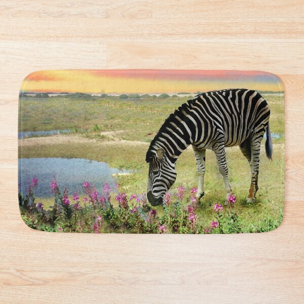 Item preview, Sunset Zebra art. Wild African animals designed and sold by BarbaraGlebska.
