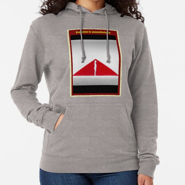 Evolution is uncomfortable Lightweight Hoodie
