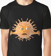 Cartoon Virus Graphic T-Shirt