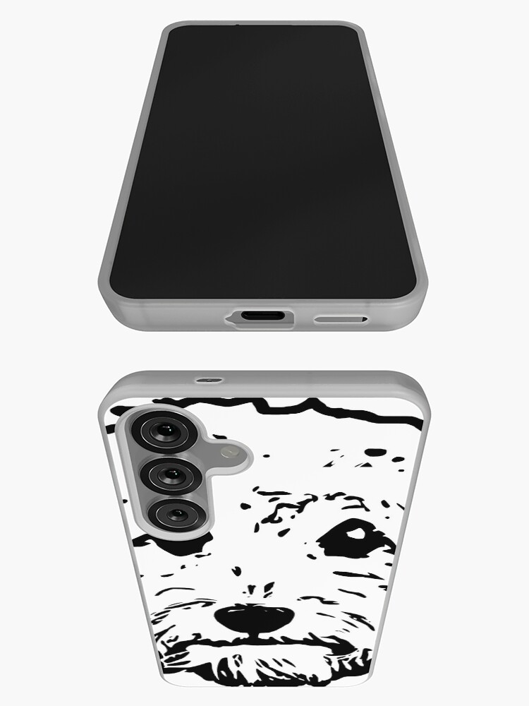 Thumbnail 3 of 4, Samsung Galaxy Phone Case, Goldendoodles! Labradoodles - any adorable doodle dog in black and white designed and sold by smooshfaceutd.