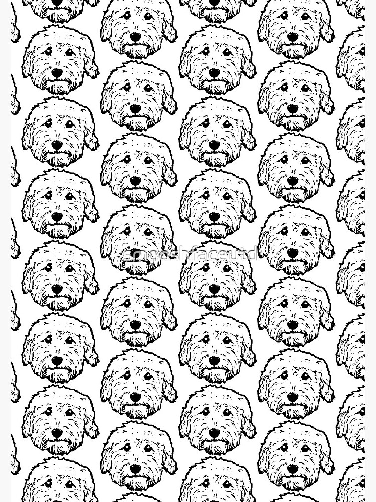 Thumbnail 3 of 3, Spiral Notebook, Goldendoodles! Labradoodles - any adorable doodle dog in black and white designed and sold by smooshfaceutd.