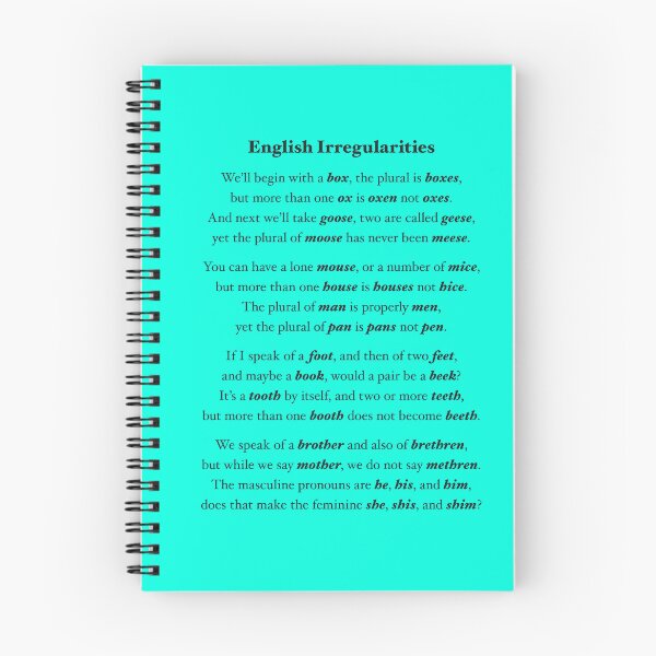 Item preview, English Irregularities v.1 designed and sold by x1brett.