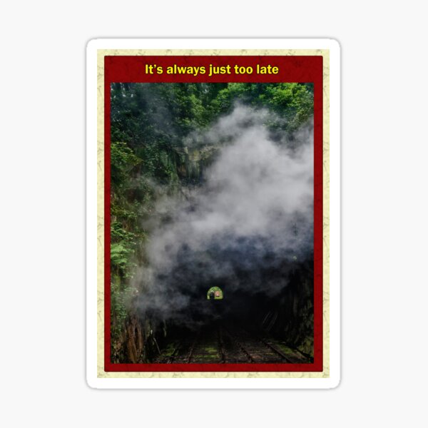 It's always just too late Sticker