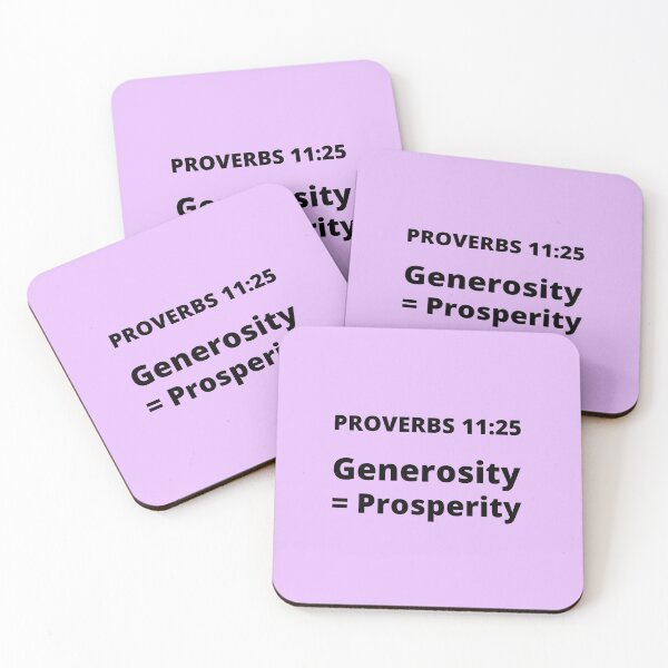 Item preview, Proverbs 11:25 Generosity = Prosperity designed and sold by MGonline.
