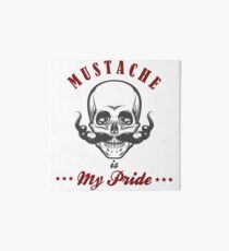 Skull with Mustache Art Board