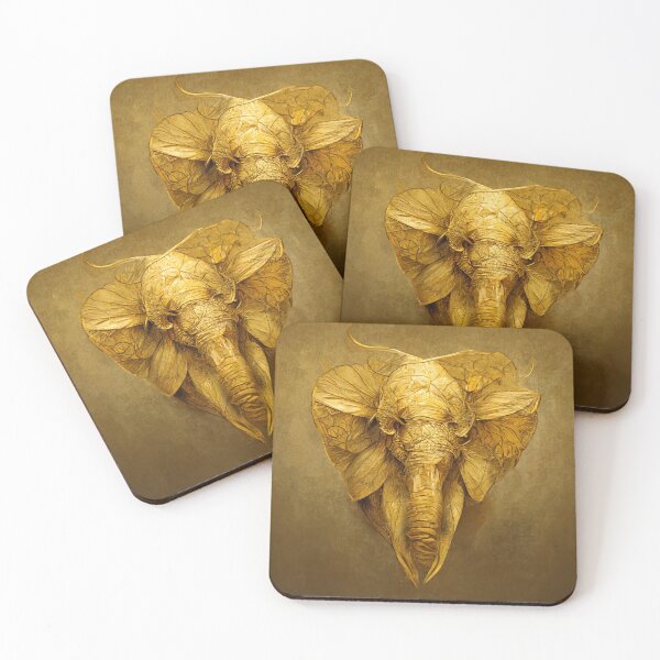 Item preview, Gold Elephant  designed and sold by shokA Design.