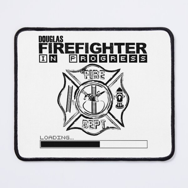 Item preview, Douglas | FIREFIGHTER in Progress | Future Firefighter | Black Text designed and sold by Loving-school.