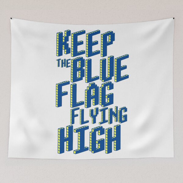 Item preview, KEEP THE BLUE FLAG FLYING HIGN designed and sold by DesignAndTales.