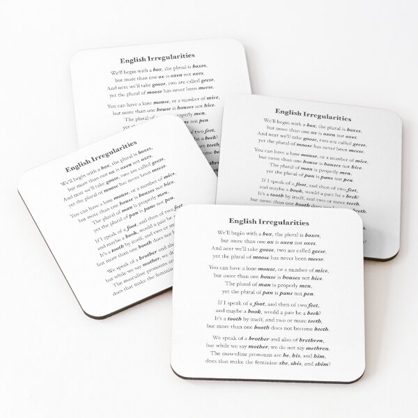 Item preview, English Irregularities v.1 designed and sold by x1brett.