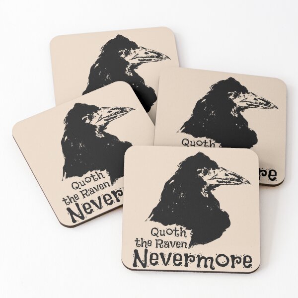 Item preview, Nevermore, The Raven, Edgar Allan Poe, Halloween, poem designed and sold by i-cottagedesign.