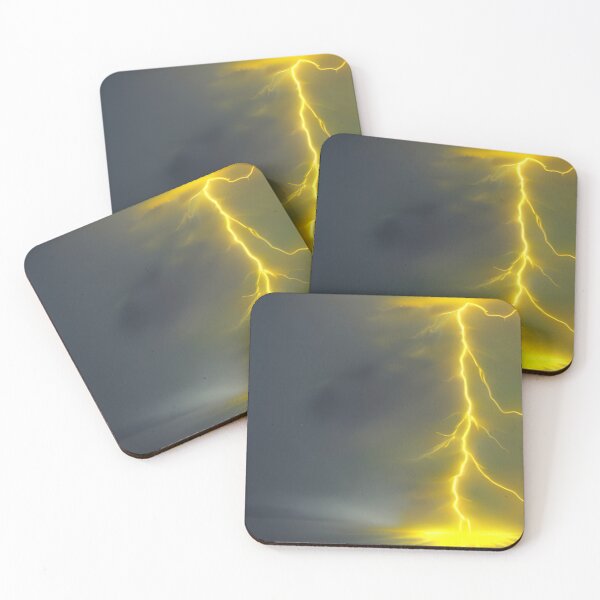 Item preview, Yellow Lightning Bolt in Thunderstorm, Ai Generated Art  designed and sold by ACC .