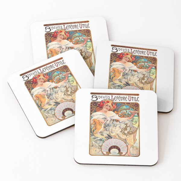 Item preview, Biscuits Lefèvre-Utile by Alphonse Mucha. Art Nouveau Poster designed and sold by el-padre.