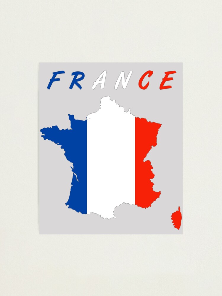 Impression photo « Drapeau français vieilli et rayé », par JeffBartels