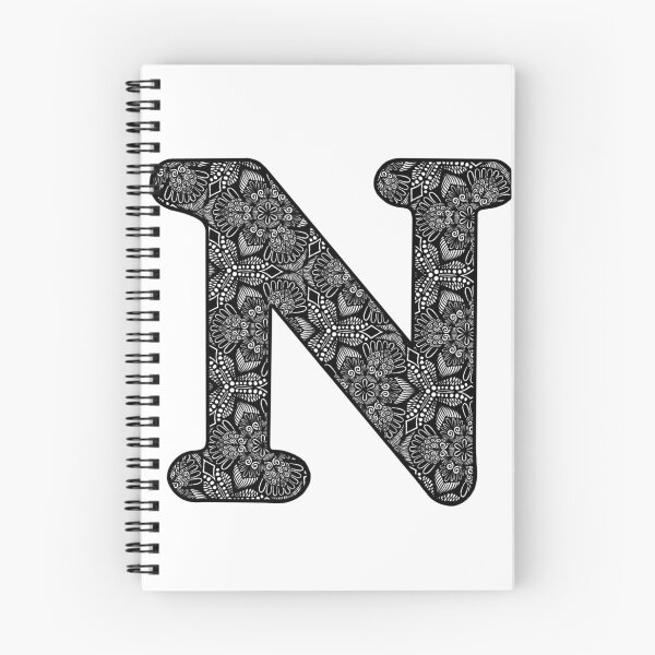Item preview, N - Zentangle Alphabet  designed and sold by Carina Kay.