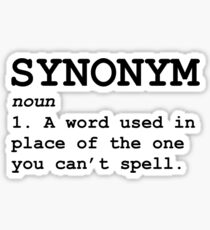 Synonym Definition Sticker