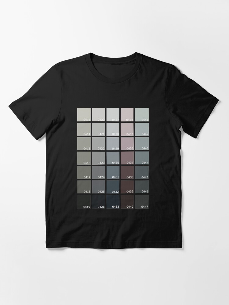 Shades Of Grey Pantone T Shirt For Sale By Rogue Design Redbubble