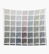 Shades of Grey Pantone Wall Tapestry
