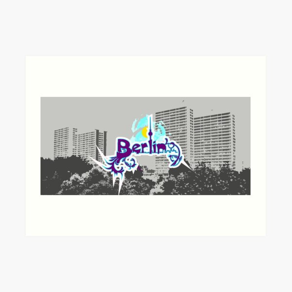 Tagged Berlin Art Print