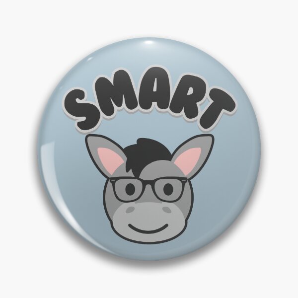 Item preview, Smart Ass - Cute Kawaii Donkey Pun designed and sold by Daytone.