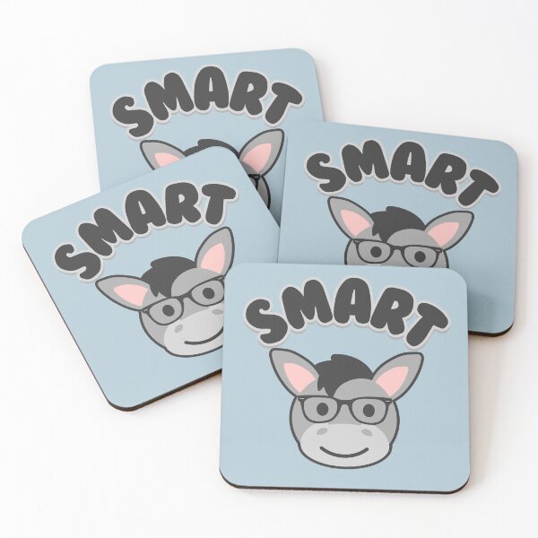 Item preview, Smart Ass - Cute Kawaii Donkey Pun designed and sold by Daytone.