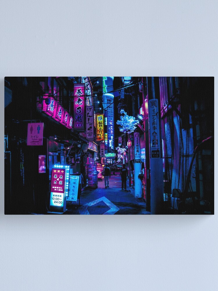 Alternate view of Blue Tokyo Alleys Canvas Print