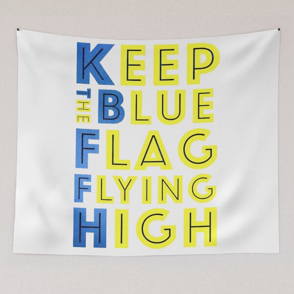 Item preview, KEEP THE BLUE FLAG FLYING HIGN designed and sold by DesignAndTales.