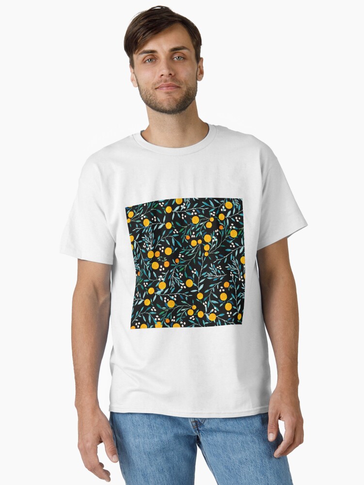 Thumbnail 1 of 7, Classic T-Shirt, Oranges on Black designed and sold by artiisan.