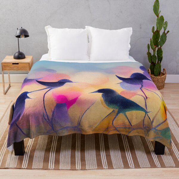 Item preview, Abstract Art of Birds - Created by Artificial Intelligence designed and sold by Created-by-AI.