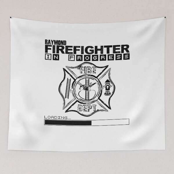 Item preview, Raymond | FIREFIGHTER in Progress | Future Firefighter | Black Text designed and sold by Loving-school.