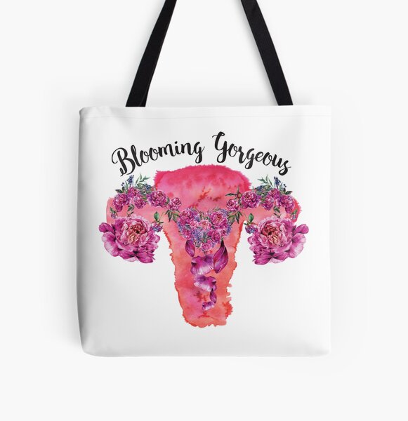 June Birth Flower Canvas Tote Bag; Rose Tote Bag – Keenie Designs