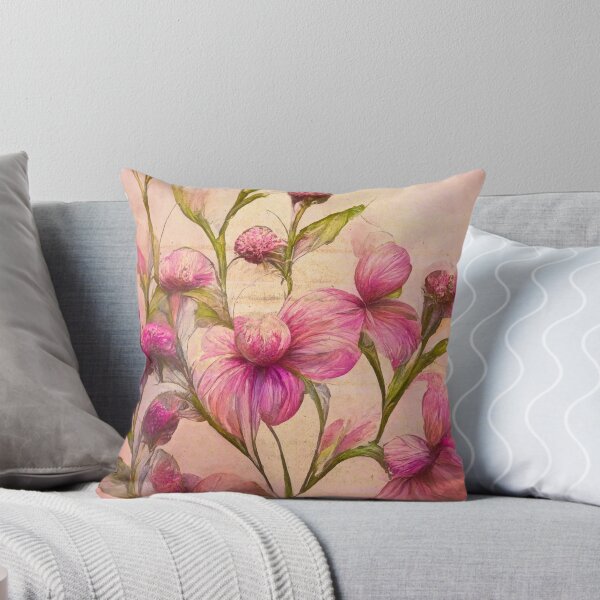 Item preview, Pink Watercolour Flowers designed and sold by AnuGoldPrints.