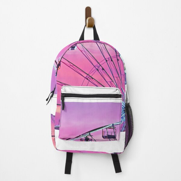 Item preview, Ferris wheel against sunset pink sky designed and sold by KiraYan.