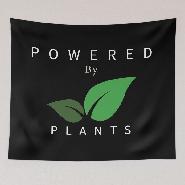 Item preview, POWERED BY PLANTS | World Vegetarian Day | Vegan  designed and sold by WINS Rider.