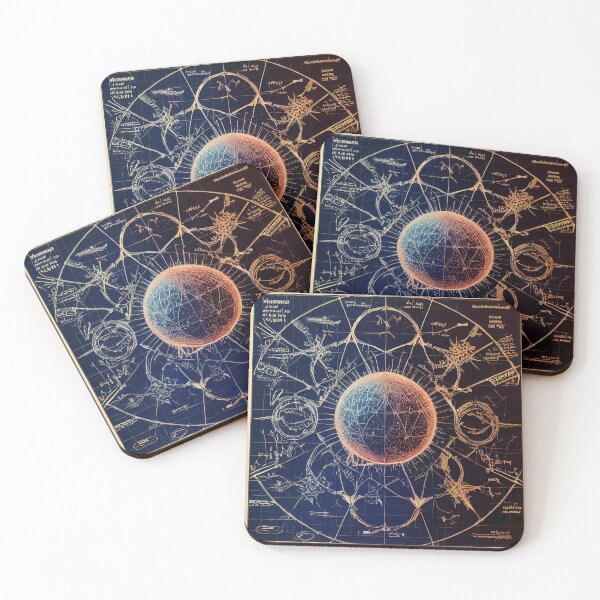 Item preview, Universe Occult Earth Space Blueprint - AI Generated Art designed and sold by Vault256.