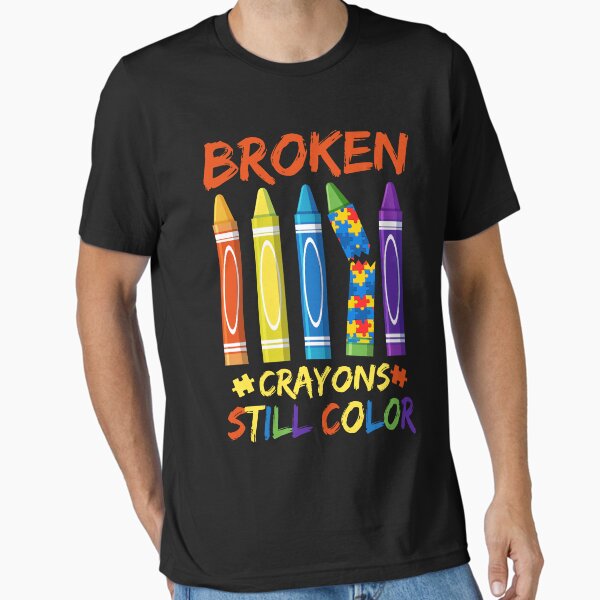 Item preview, Broken Crayon Still Color Autism Awareness designed and sold by ElzaMathurinppi.