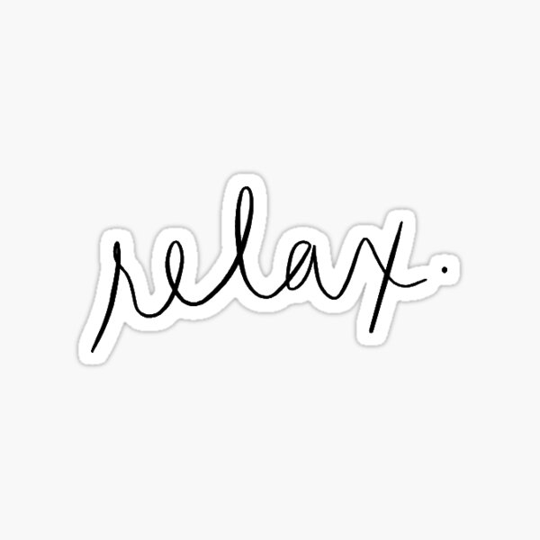 relax sticker Sticker