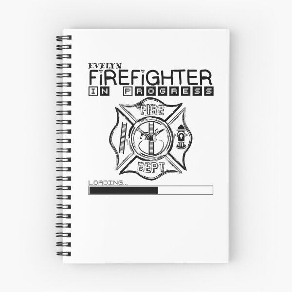 Item preview, Evelyn | FIREFIGHTER in Progress | Future Firefighter | Black Text designed and sold by Loving-school.