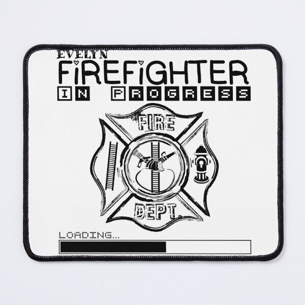 Item preview, Evelyn | FIREFIGHTER in Progress | Future Firefighter | Black Text designed and sold by Loving-school.