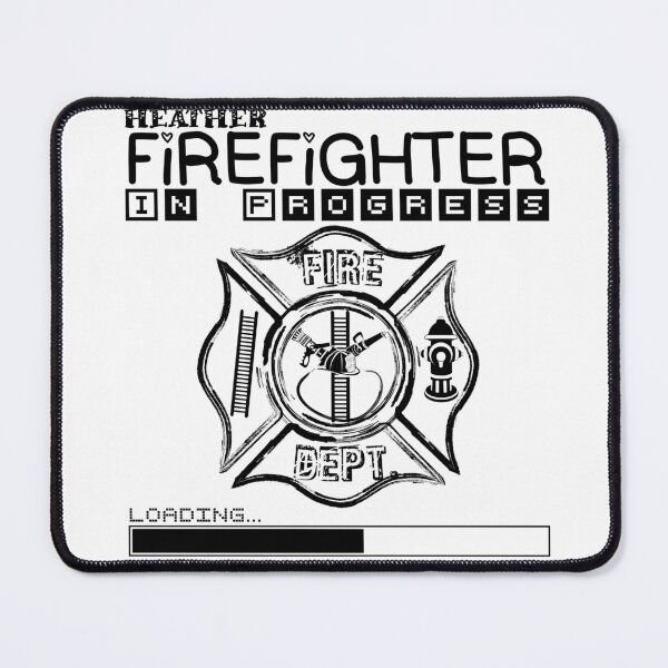 Item preview, Heather | FIREFIGHTER in Progress | Future Firefighter | Black Text designed and sold by Loving-school.