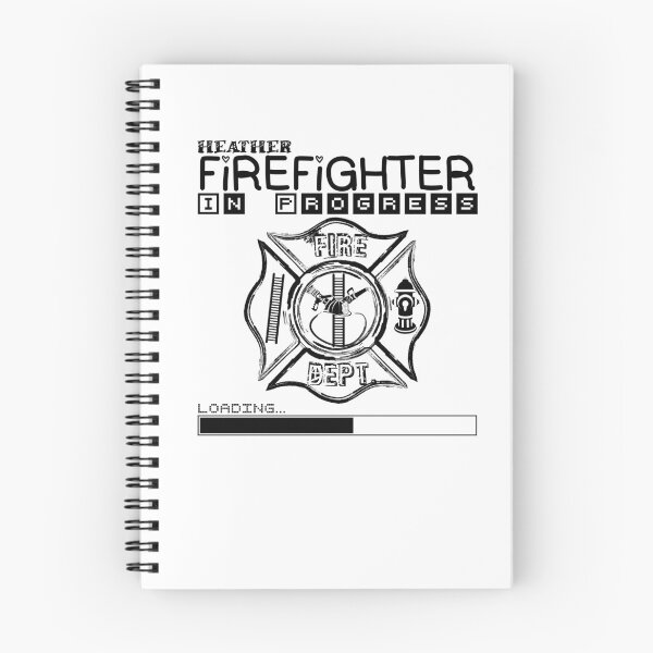 Item preview, Heather | FIREFIGHTER in Progress | Future Firefighter | Black Text designed and sold by Loving-school.