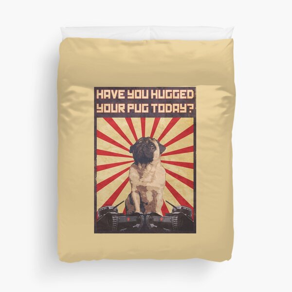 Propaganda Pug Duvet Cover