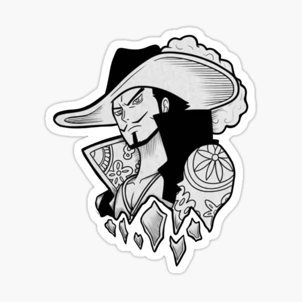 One Piece Dracule Mihawk Logo , One Piece Sticker for Sale by  CREATIVE-ANIME