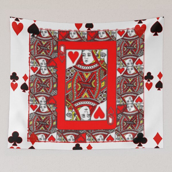 Item preview, CASINO DECORATIVE RED QUEEN SUITES PATTERN ART designed and sold by sharlesart.